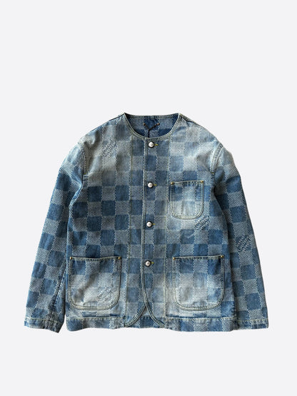 Louis Vuitton Blue Damier Denim Jacket