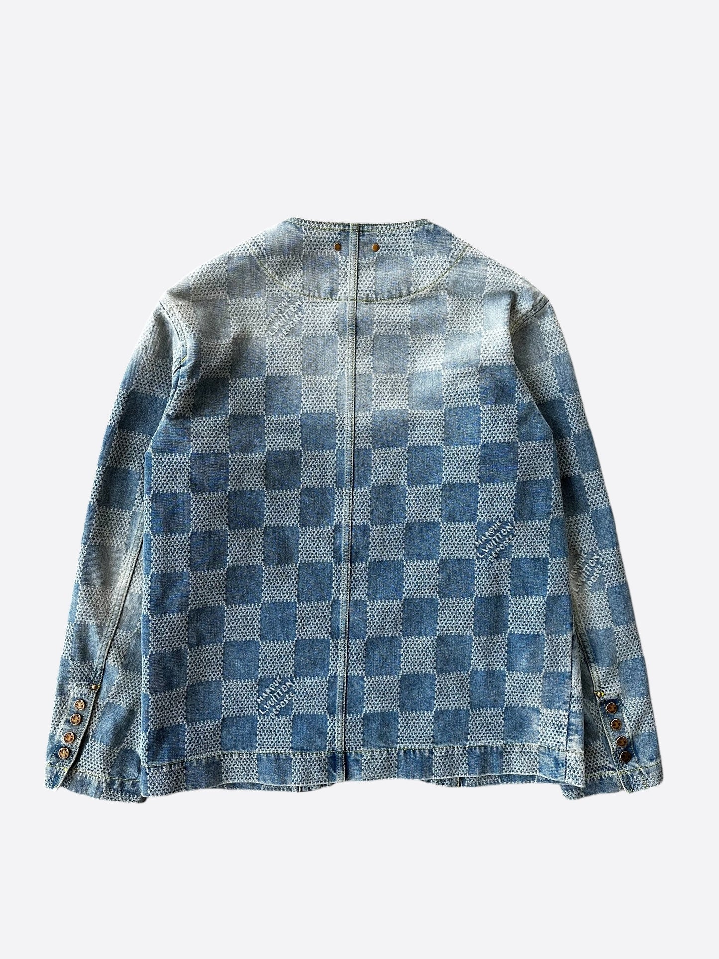 Louis Vuitton Blue Damier Denim Jacket