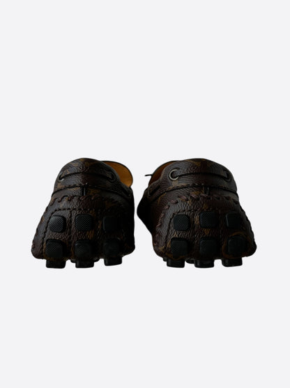 Louis Vuitton Brown Monogram Driver Moccasin