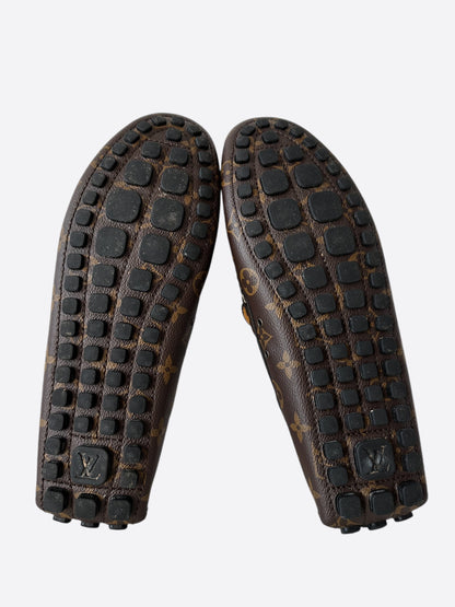 Louis Vuitton Brown Monogram Driver Moccasin