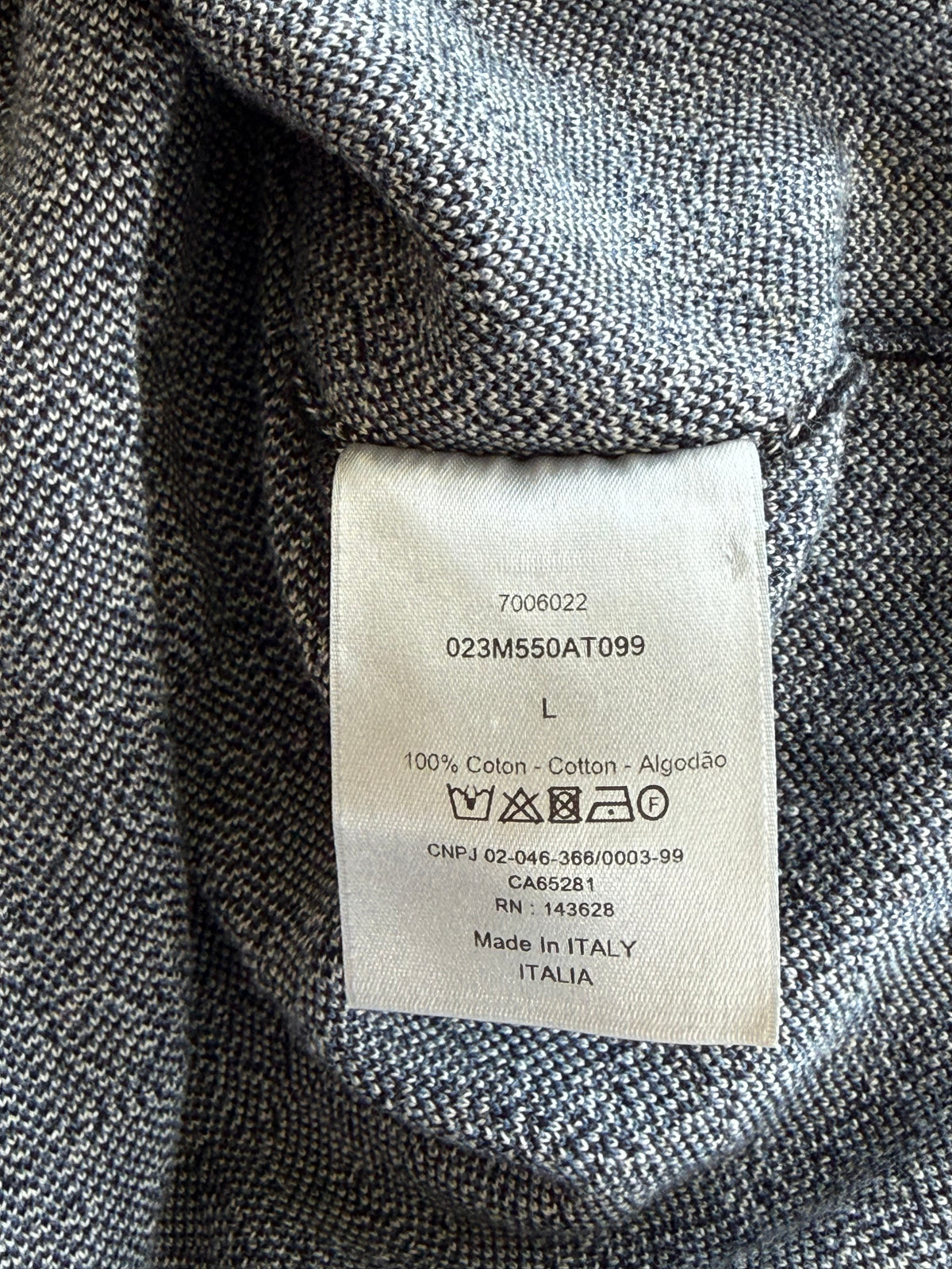 Dior Beige & Blue Oblique Button Up Shirt