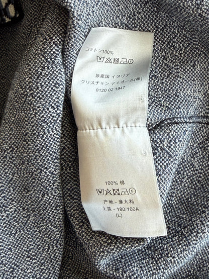 Dior Beige & Blue Oblique Button Up Shirt