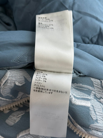 Louis Vuitton Blue & White Embroidered Floral Bomber Jacket
