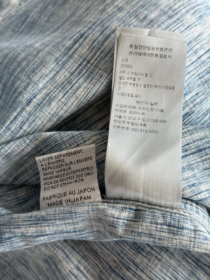 Dior Blue & White Oblique Denim Button Up Shirt
