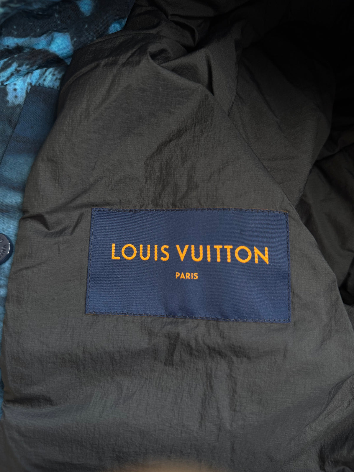 Louis Vuitton Blue Damier Salt Bomber Jacket