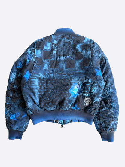Louis Vuitton Blue Damier Salt Bomber Jacket