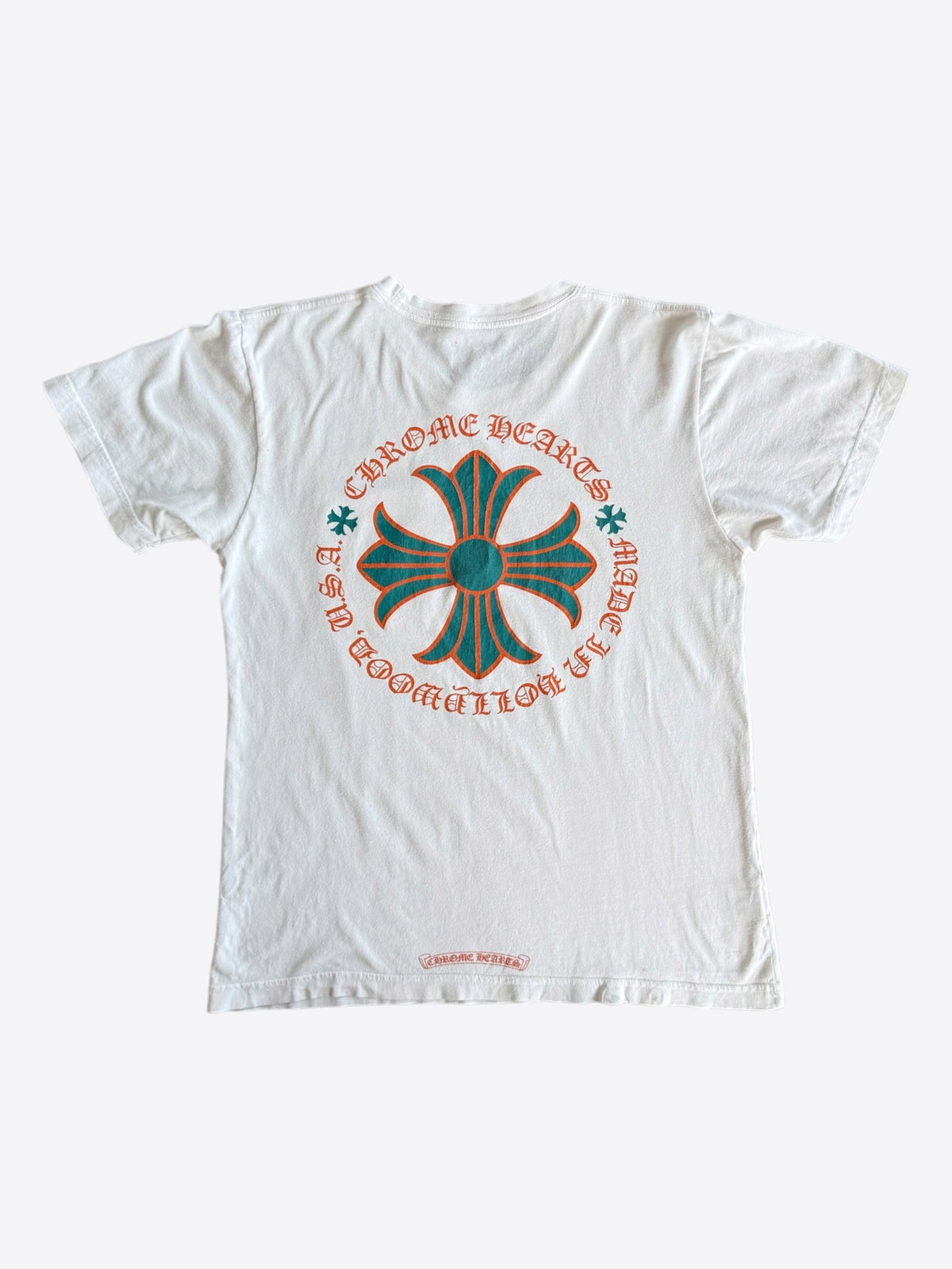 Chrome Hearts White, Orange & Green Miami Exclusive T-Shirt