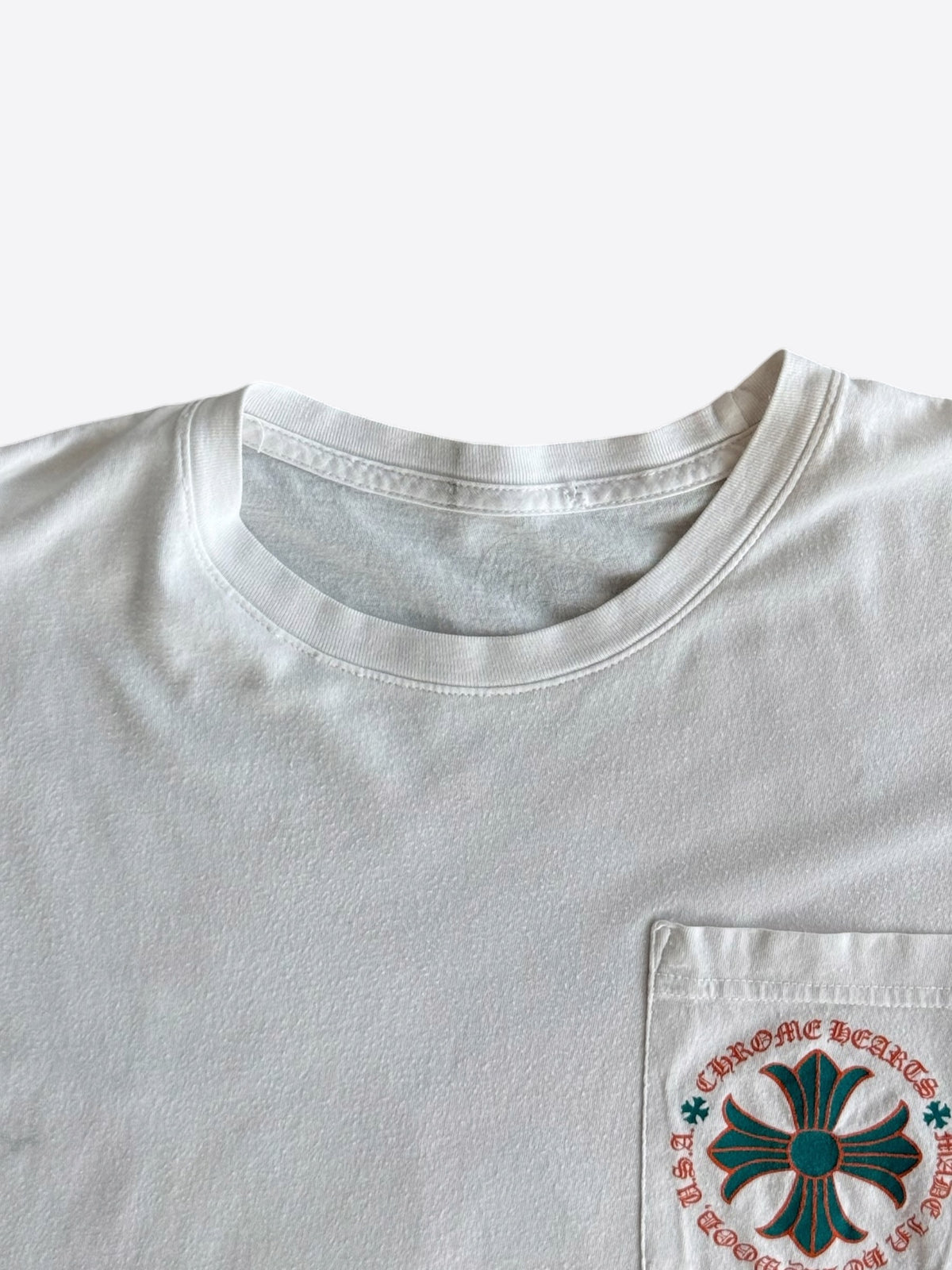 Chrome Hearts White, Orange & Green Miami Exclusive T-Shirt