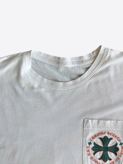 Chrome Hearts White, Orange & Green Miami Exclusive T-Shirt