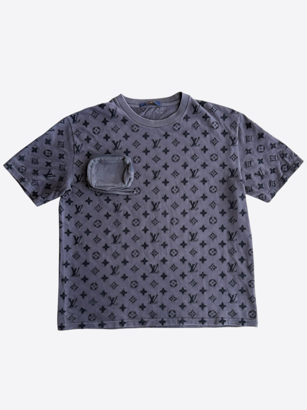 Louis Vuitton Black Tuffetage Monogram Pocket T-Shirt