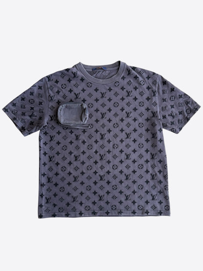 Louis Vuitton Black Tuffetage Monogram Pocket T-Shirt