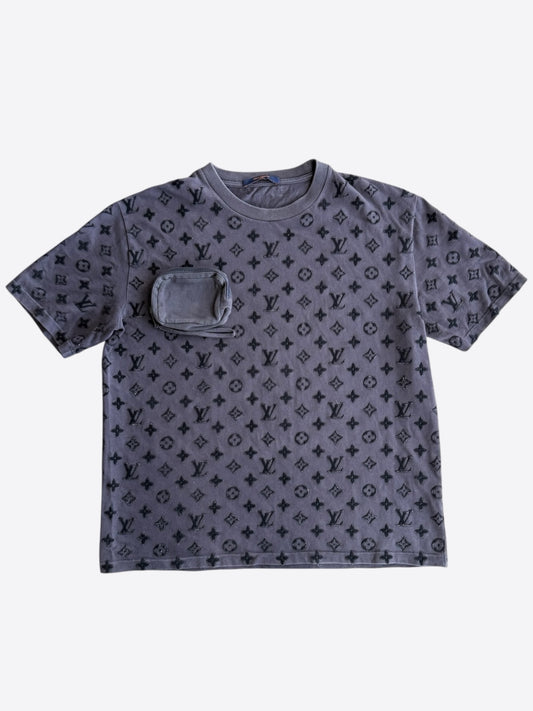 Louis Vuitton Black Tuffetage Monogram Pocket T-Shirt