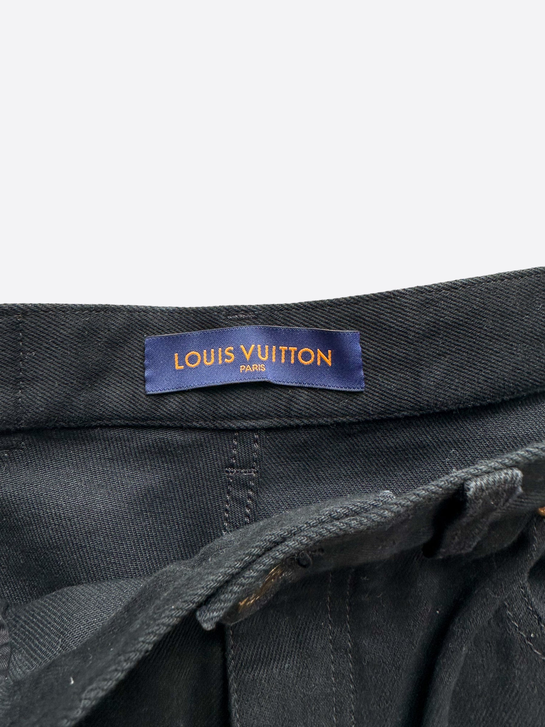 louis vuitton jeans with logo