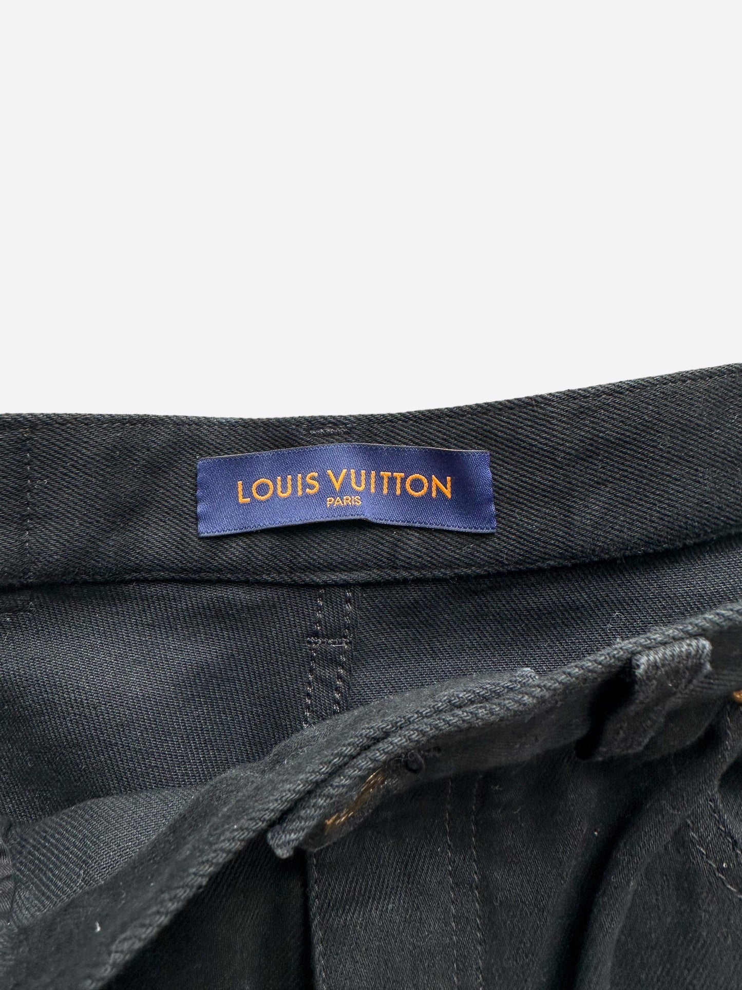 Louis Vuitton Monogram Womens Pants, Black, IT34