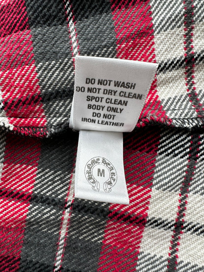 Chrome Hearts Red Plaid Cross Patch Flannel