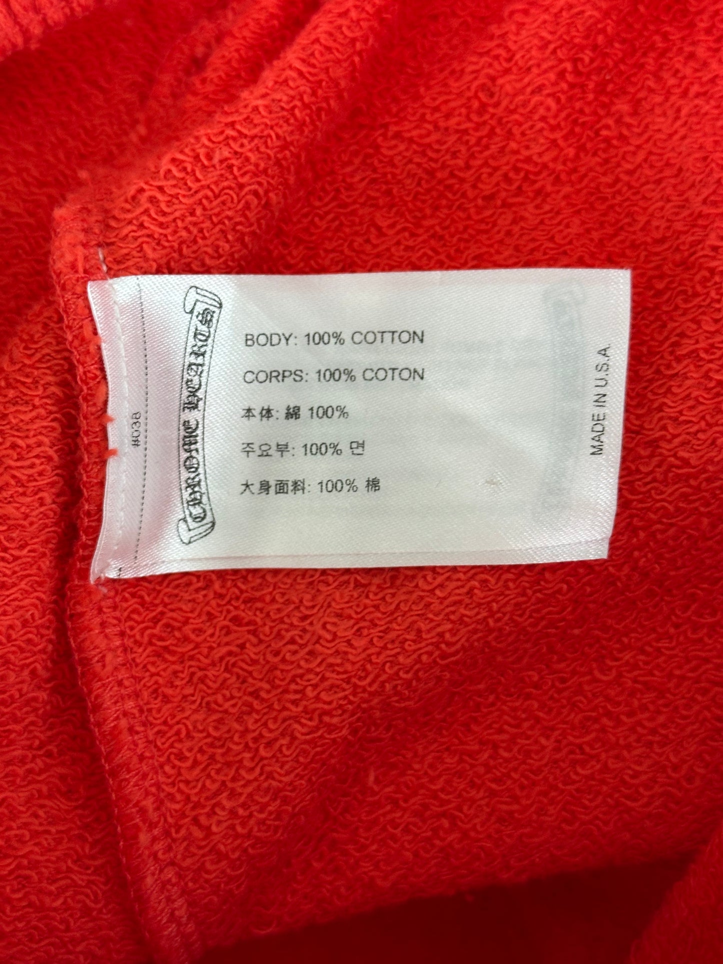 Chrome Hearts Matty Boy Red Spark Cargo Shorts