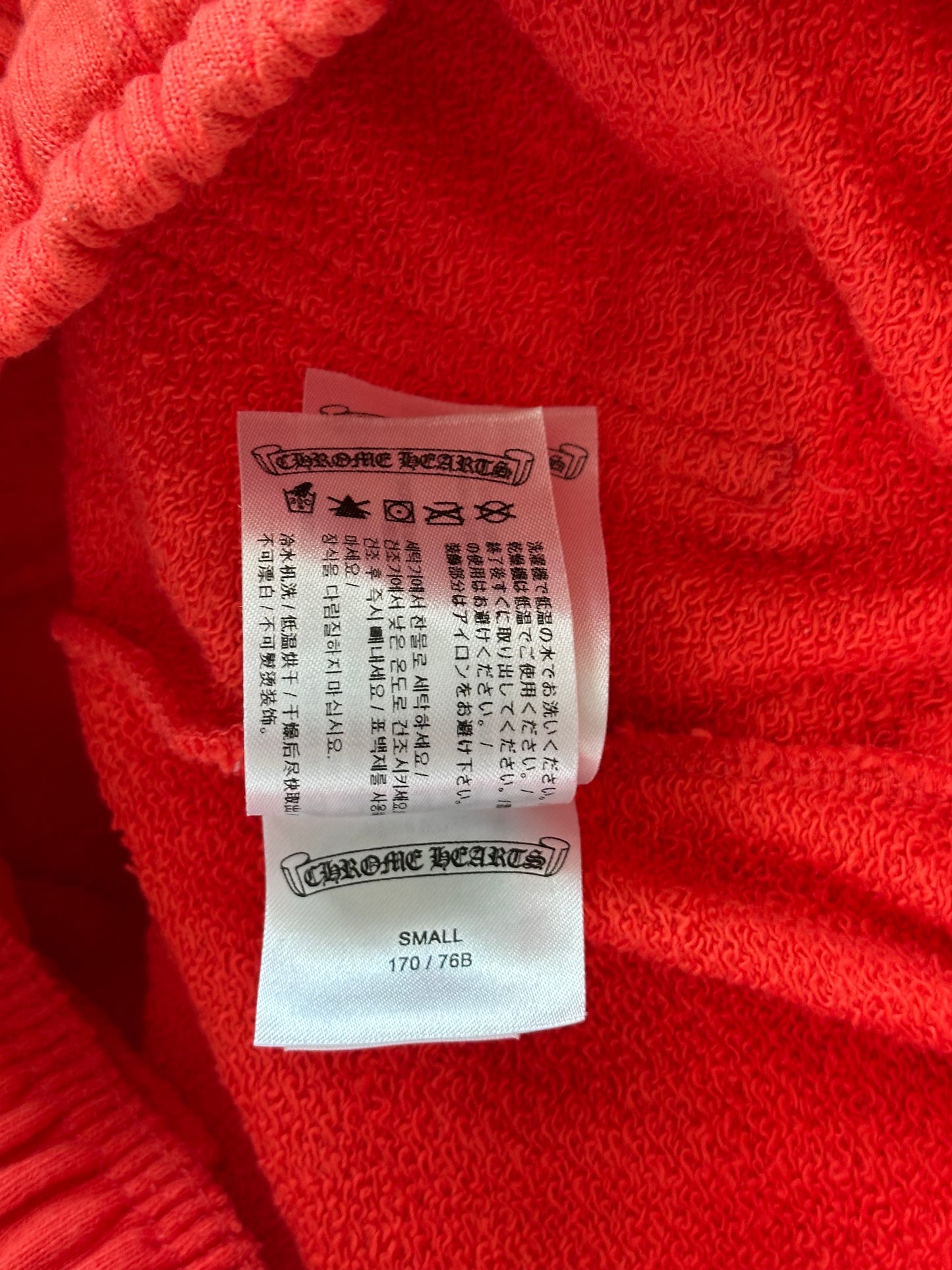 Chrome Hearts Matty Boy Red Spark Cargo Shorts