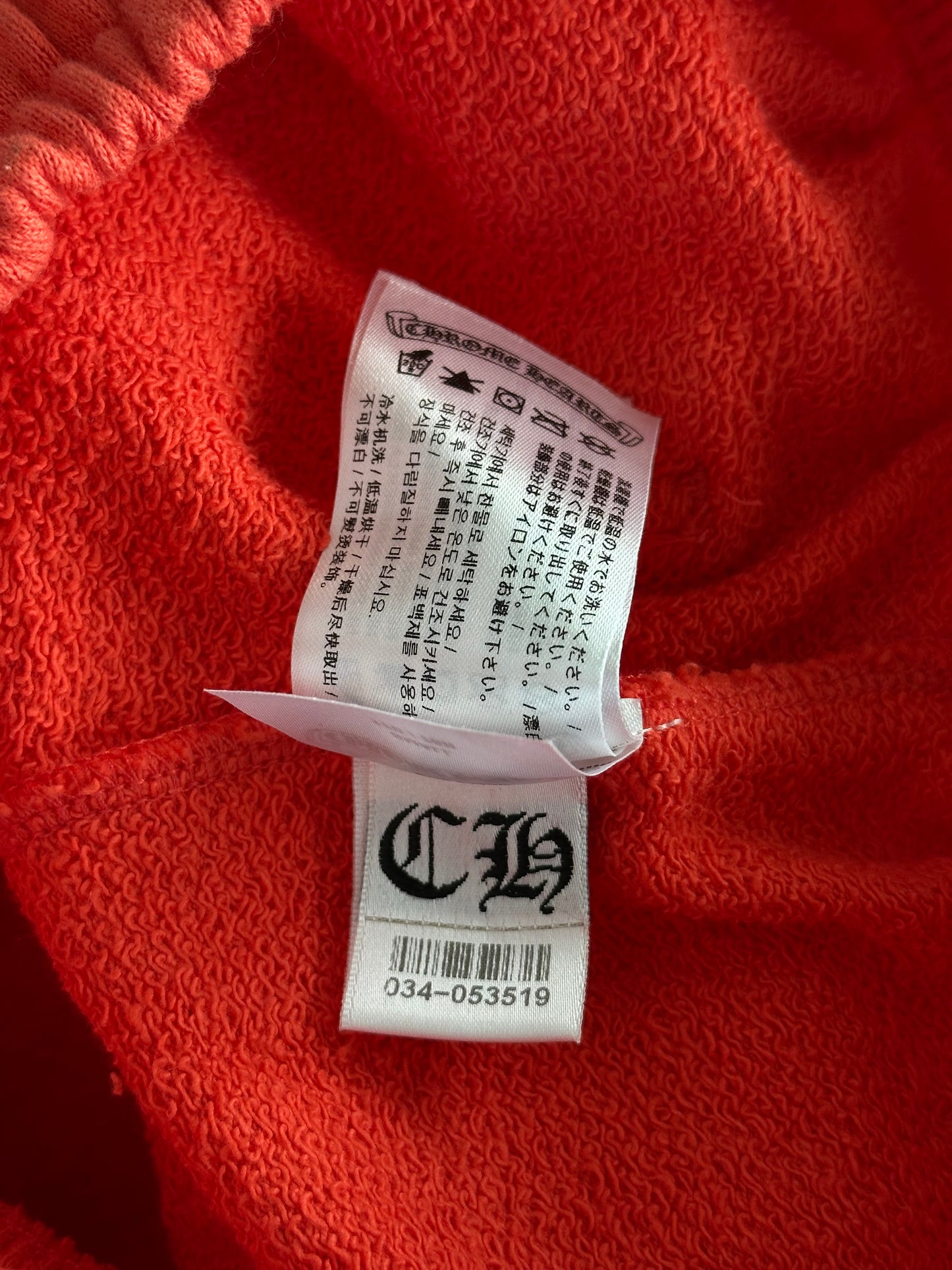 Chrome Hearts Matty Boy Red Spark Cargo Shorts