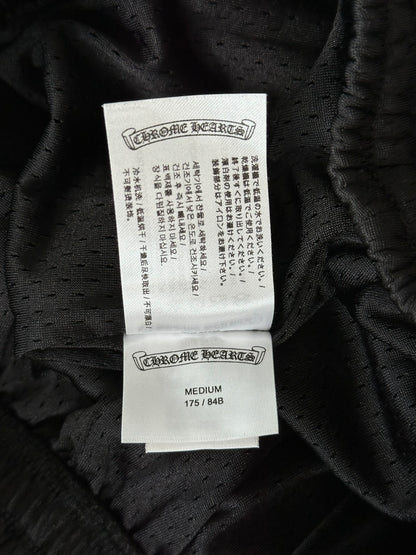 Chrome Hearts Black & White Logo Mesh Shorts