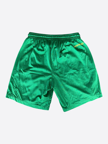 Chrome Hearts Green & Yellow Logo Mesh Shorts