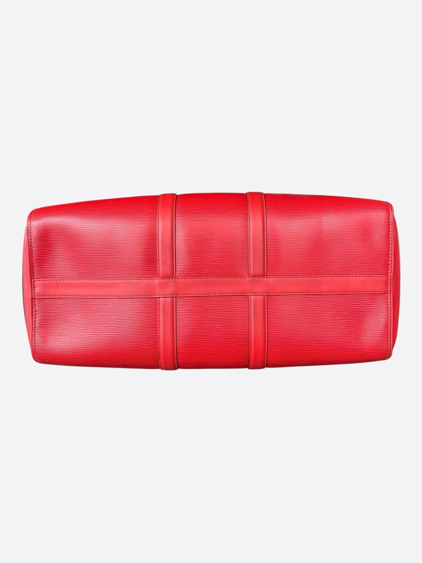 Louis Vuitton Supreme Red & White EPI Keepall 45