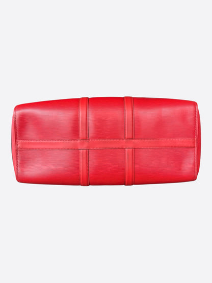 Louis Vuitton Supreme Red & White EPI Keepall 45