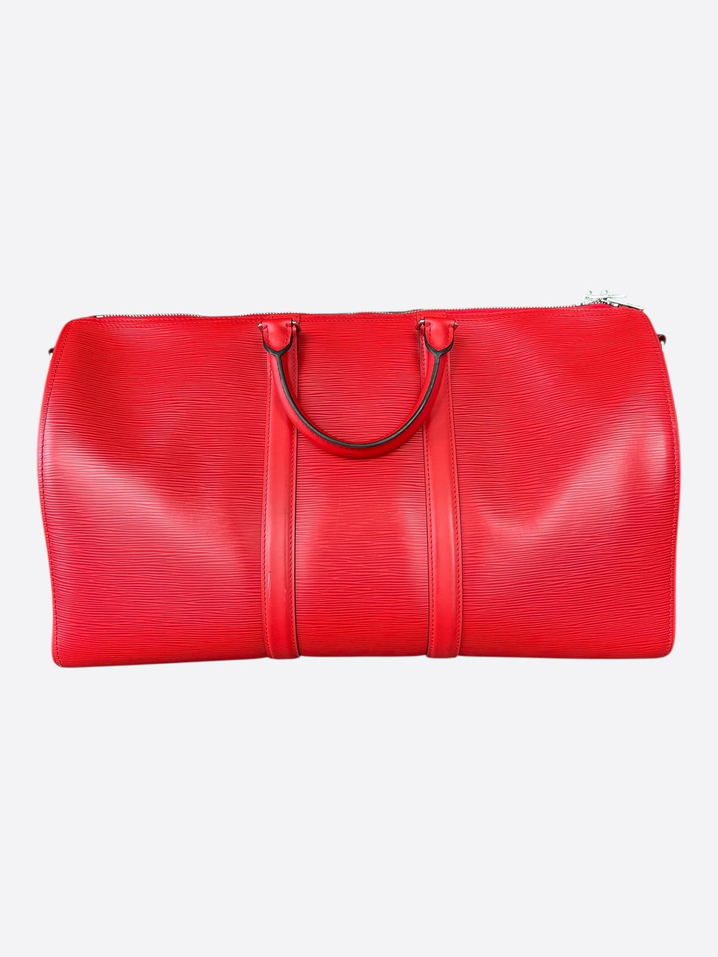 Louis Vuitton Supreme Red & White EPI Keepall 45