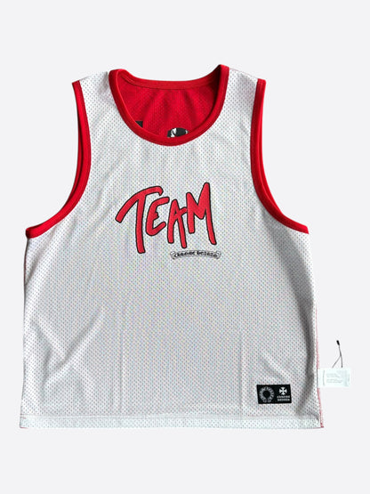 Chrome Hearts Matty Boy Red & White Team Form Reversible Mesh Jersey
