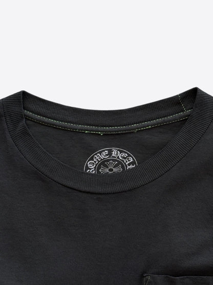 Chrome Hearts Black & White Flame Longsleeve T-Shirt