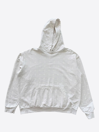 Chrome Hearts White Cross Jacquard Embroidered Hoodie