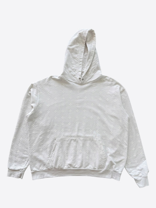 Chrome Hearts White Cross Jacquard Embroidered Hoodie