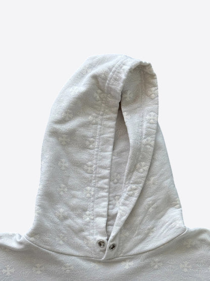 Chrome Hearts White Cross Jacquard Embroidered Hoodie