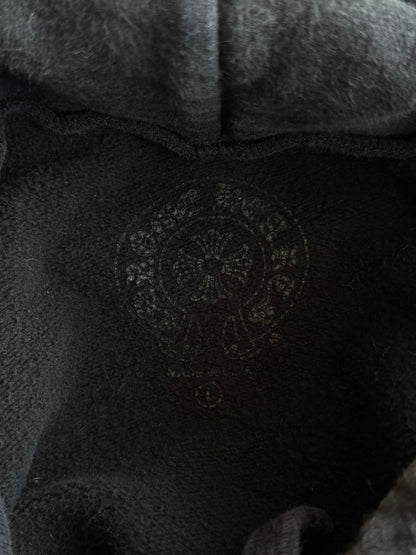 Chrome Hearts Black & Red Cross Logo Hoodie