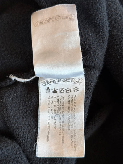Chrome Hearts Black & Red Cross Logo Hoodie