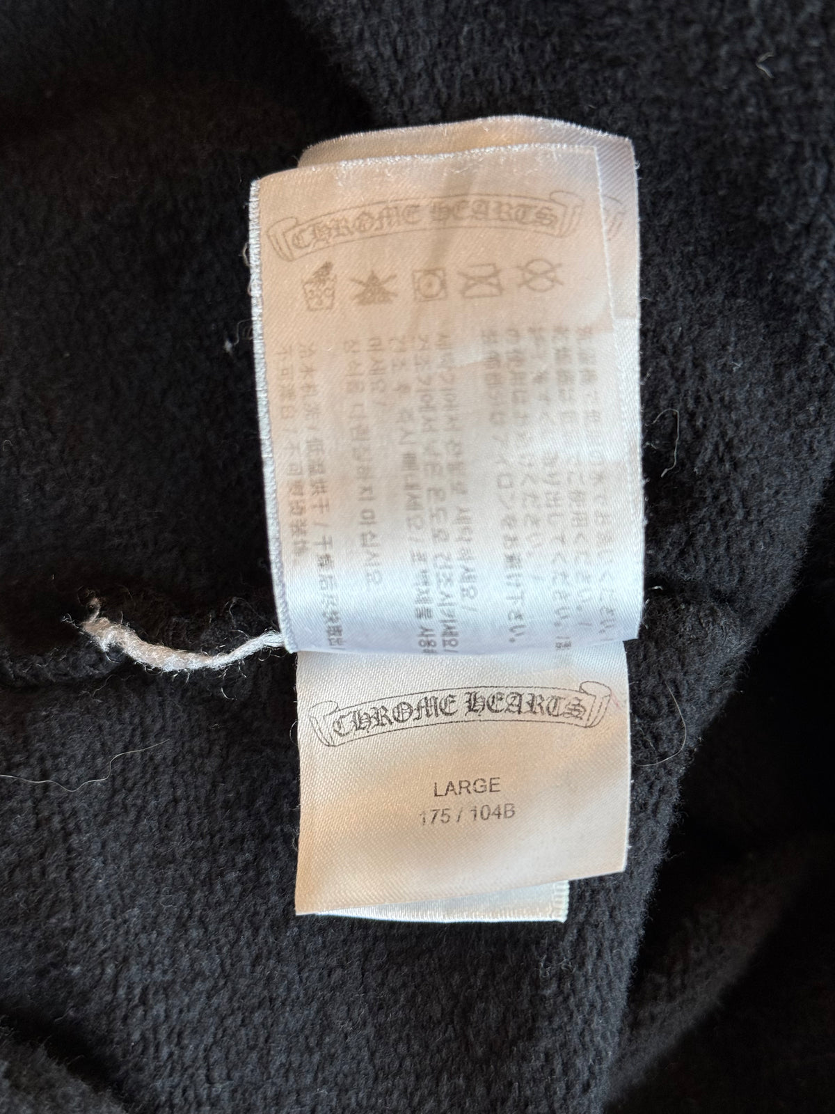 Chrome Hearts Black & Red Cross Logo Hoodie