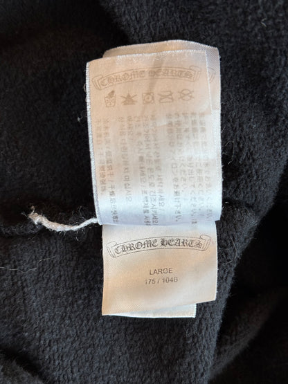 Chrome Hearts Black & Red Cross Logo Hoodie
