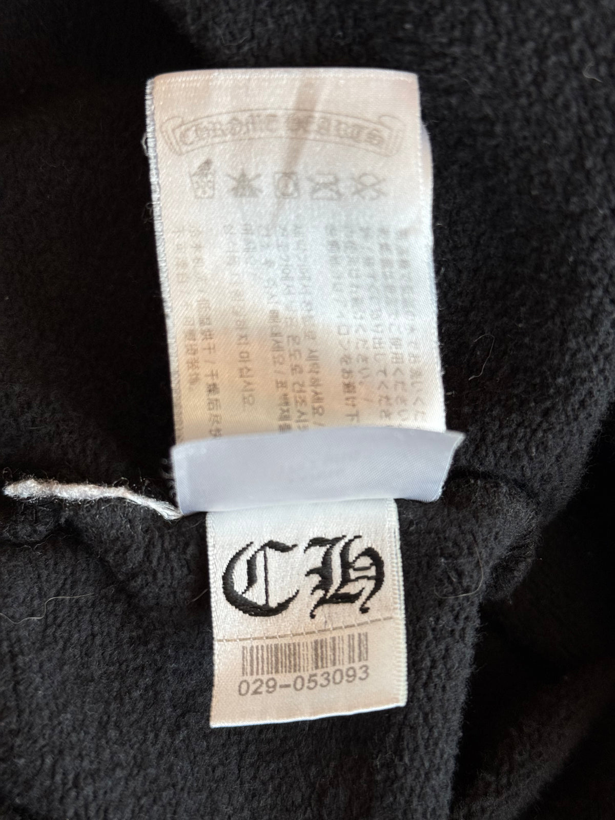Chrome Hearts Black & Red Cross Logo Hoodie