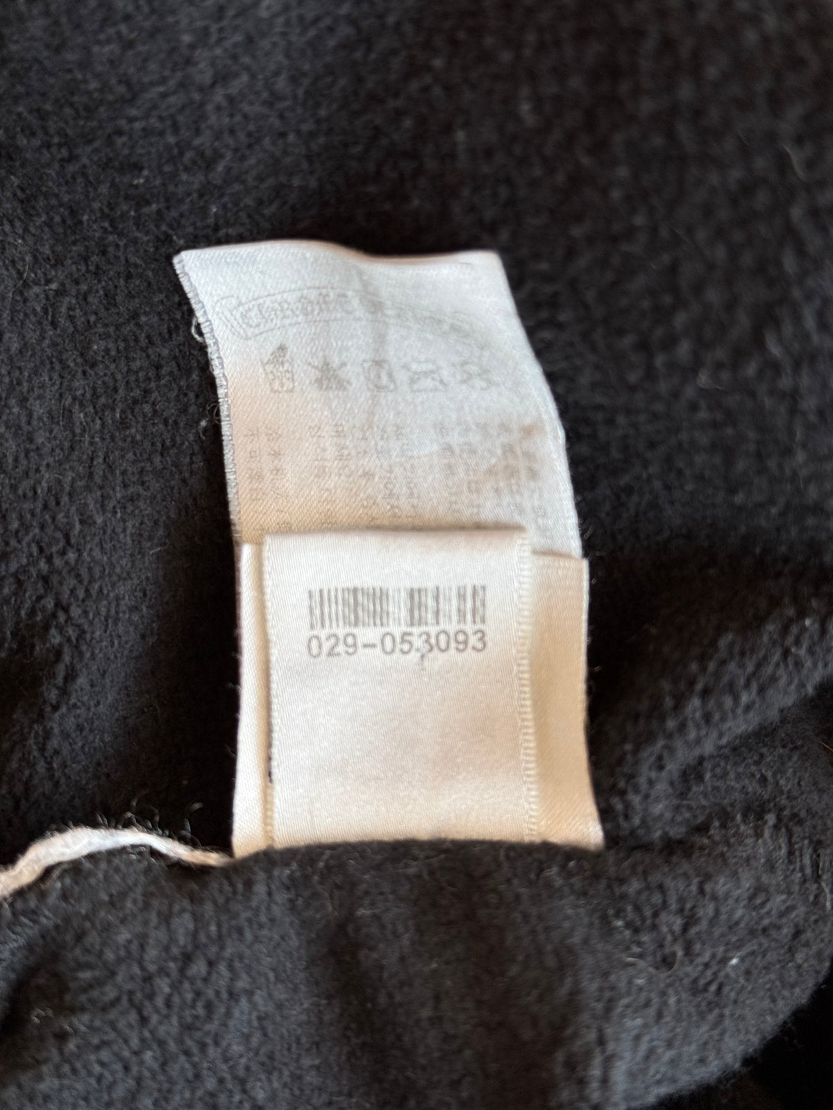 Chrome Hearts Black & Red Cross Logo Hoodie