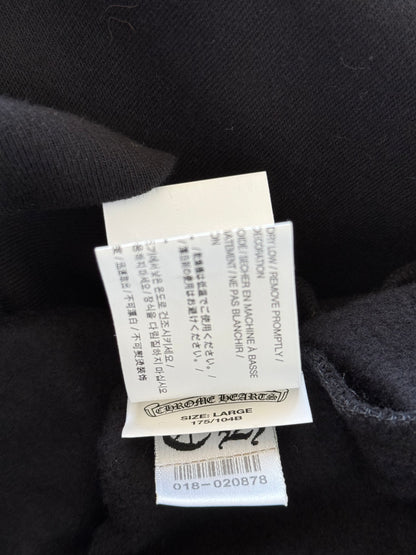 Chrome Hearts Black & White Horseshoe Chomper Logo Hoodie