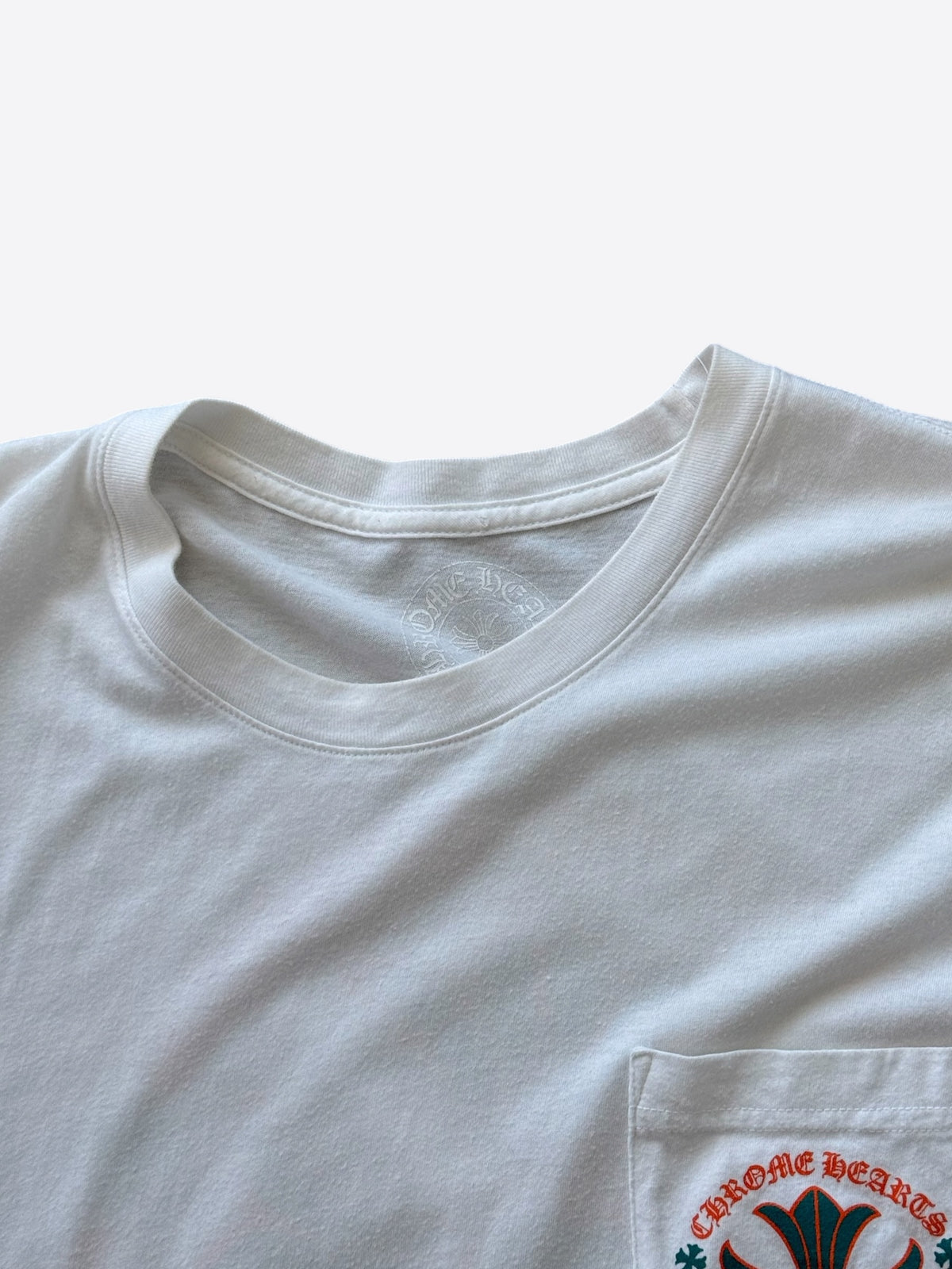 Chrome Hearts White, Orange & Green Miami Exclusive T-Shirt
