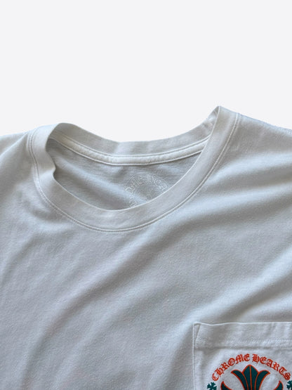 Chrome Hearts White, Orange & Green Miami Exclusive T-Shirt