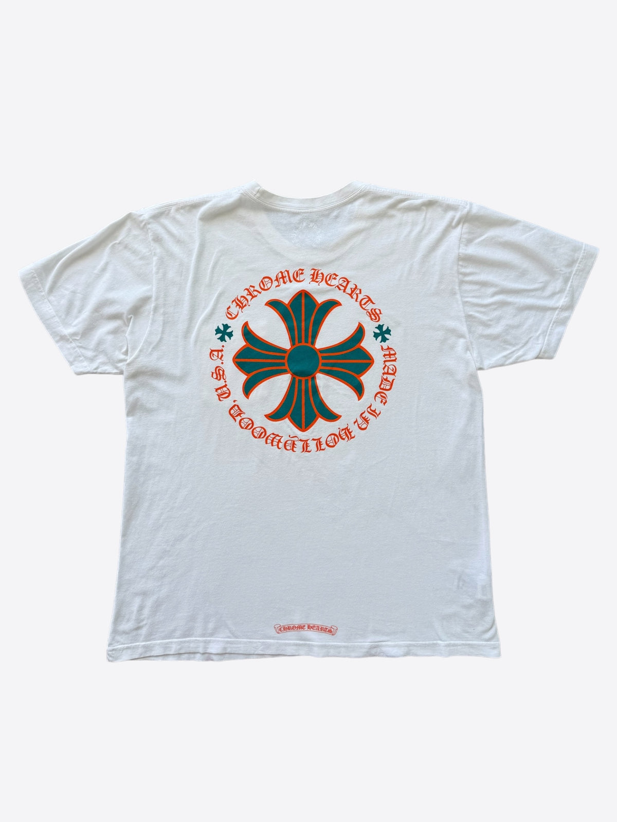 Chrome Hearts White, Orange & Green Miami Exclusive T-Shirt