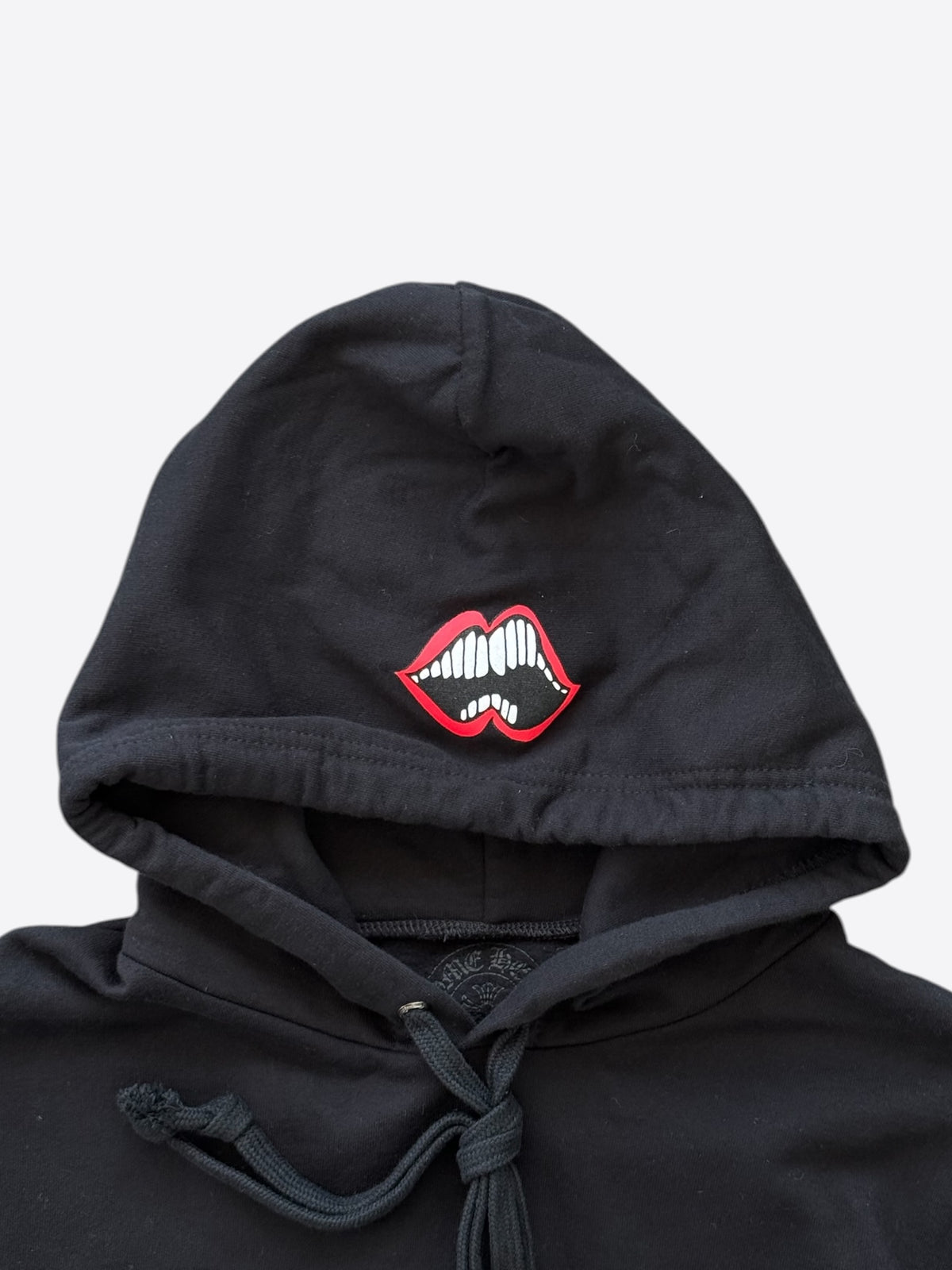 Chrome Hearts Black & White Horseshoe Chomper Logo Hoodie