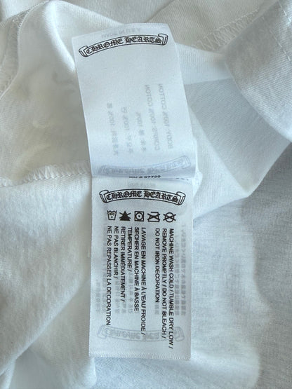 Chrome Hearts White & Black Horseshoe Logo T-Shirt
