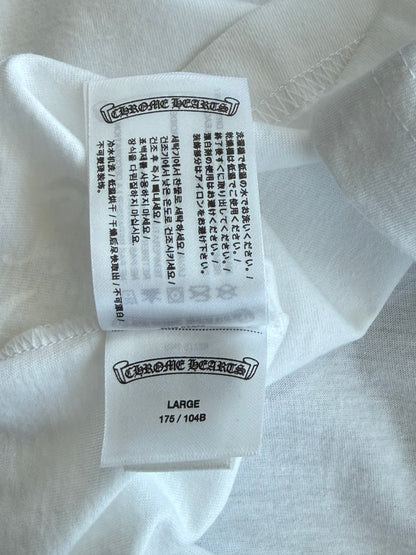 Chrome Hearts White & Black Horseshoe Logo T-Shirt