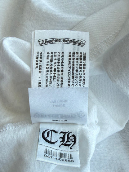 Chrome Hearts White & Black Horseshoe Logo T-Shirt