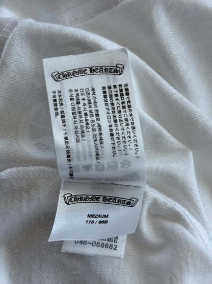 Chrome Hearts White & Black Scroll Logo T-Shirt