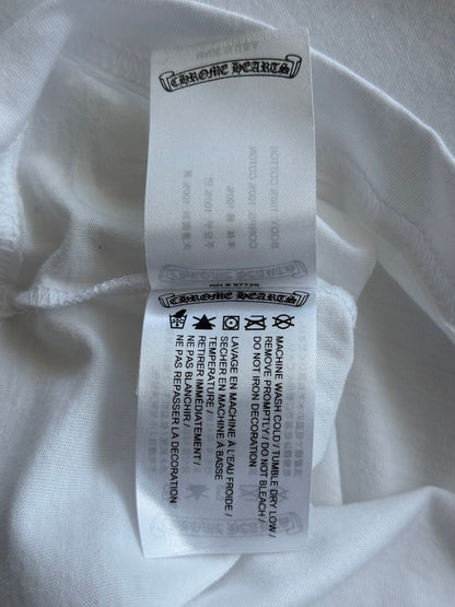 Chrome Hearts White & Black Scroll Logo T-Shirt