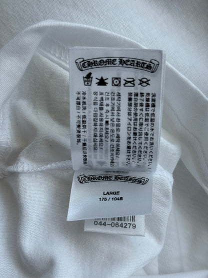 Chrome Hearts White & Black Scroll Logo T-Shirt