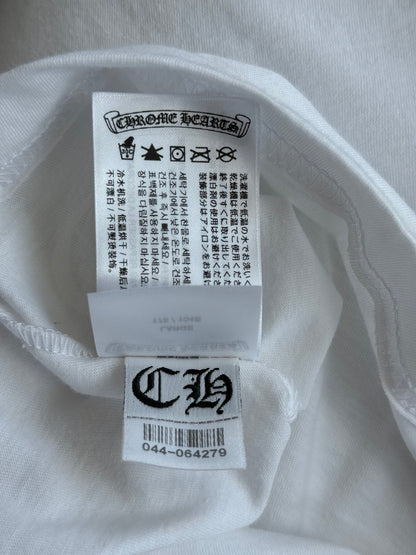 Chrome Hearts White & Black Scroll Logo T-Shirt